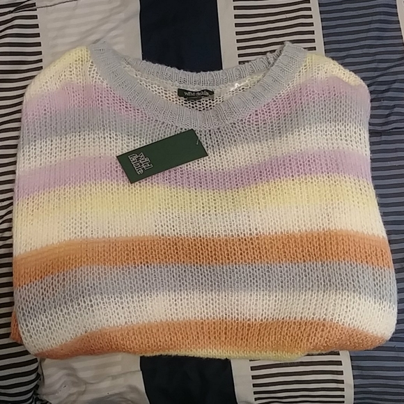 wild fable Sweaters - Wild Fable Rainbow Striped Sweater